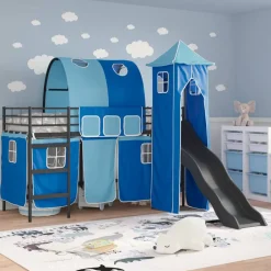 Loftbed voor Kids 75 x 190 cm Metaal><noscript><img width=
