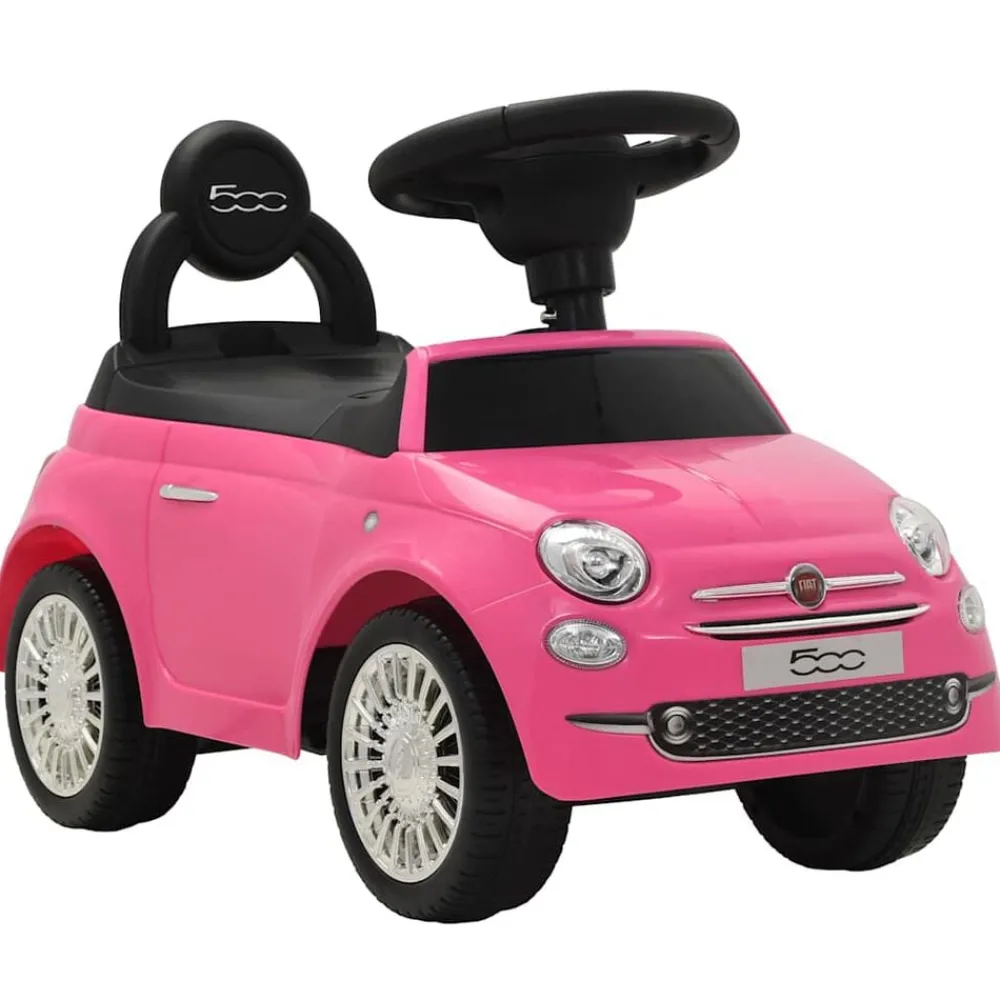 Speelgoed*vidaXL Loopauto Fiat 500 Roze
