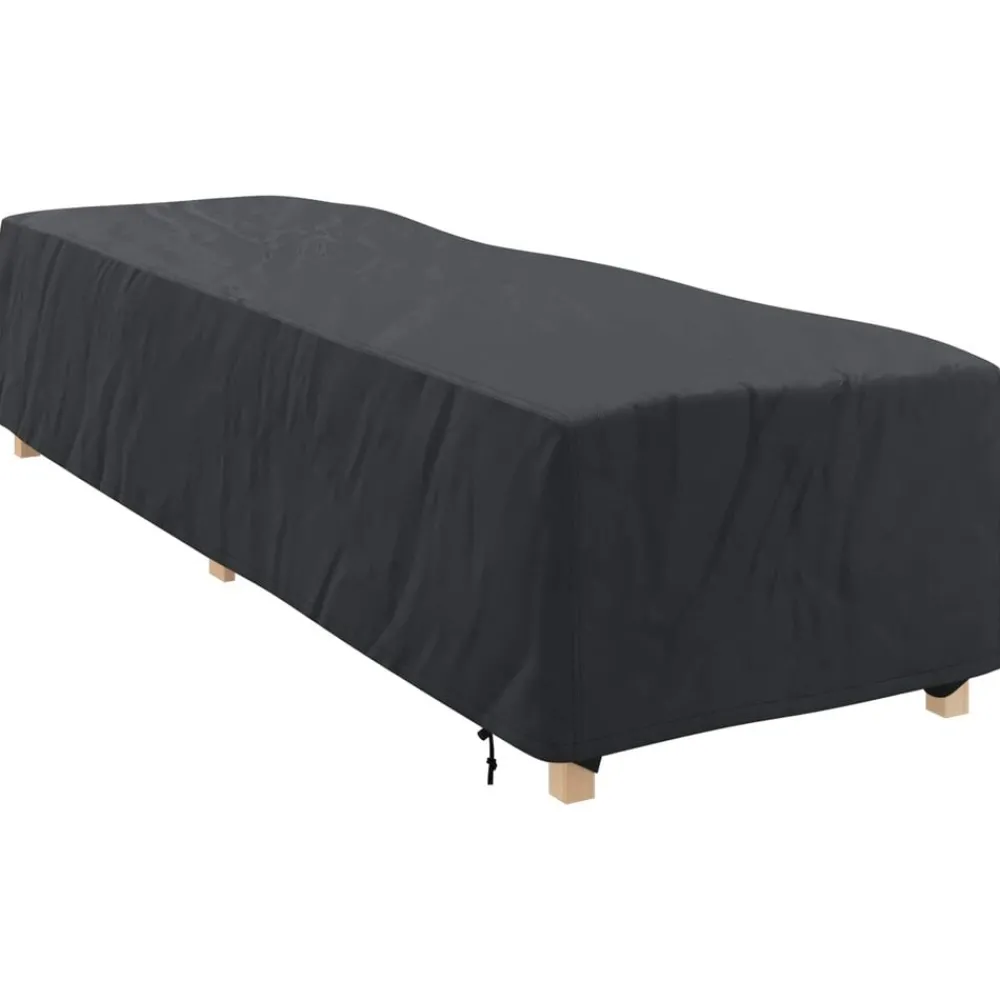 Accessoires Voor Tuinmeubelen*vidaXL Lounger Hoes Effen Zwart 74 x 210 x 40 cm Stof