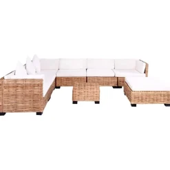 Loungeset natuurlijk rattan 27-delig><noscript><img width=