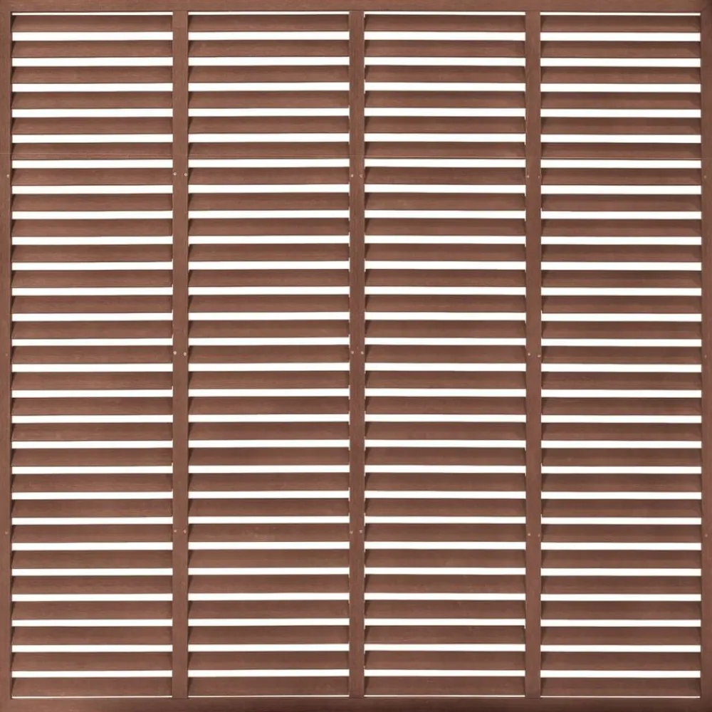 Tuinafscheidingen*vidaXL Louvre schutting 180x180 cm HKC Bruin
