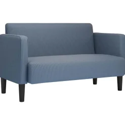 Banken*vidaXL Loveseat bank 109 cm corduroy stof Blauw