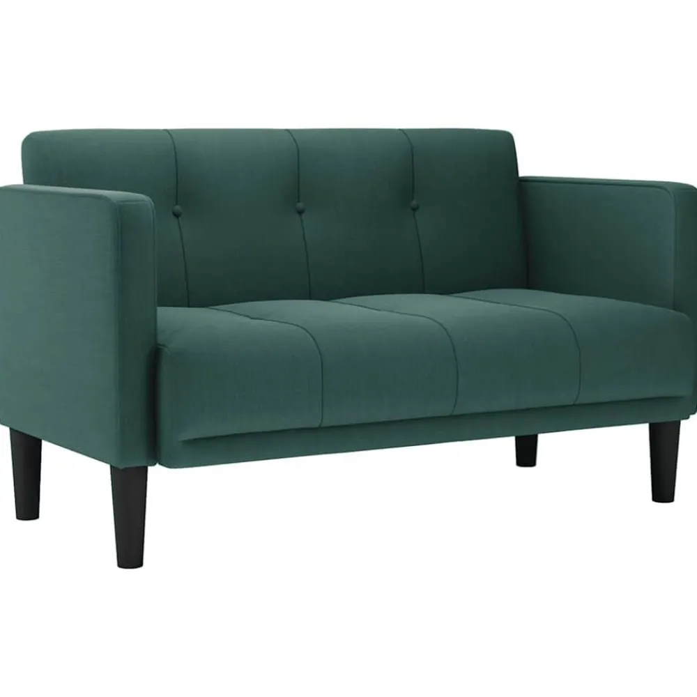 Banken*vidaXL Loveseat Bank 111 cm Stof Donkergroen