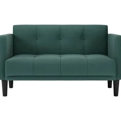 Banken*vidaXL Loveseat Bank 111 cm Stof Donkergroen