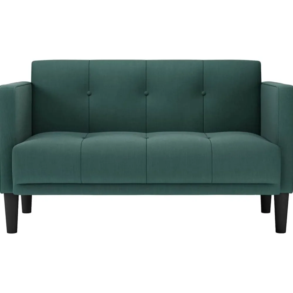 Banken*vidaXL Loveseat Bank 111 cm Stof Donkergroen