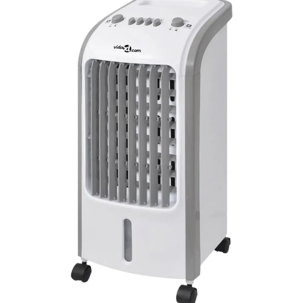 Huishoudelijke Apparaten*vidaXL Luchtkoeler draagbaar 80 W 4 L 25x26x56 cm