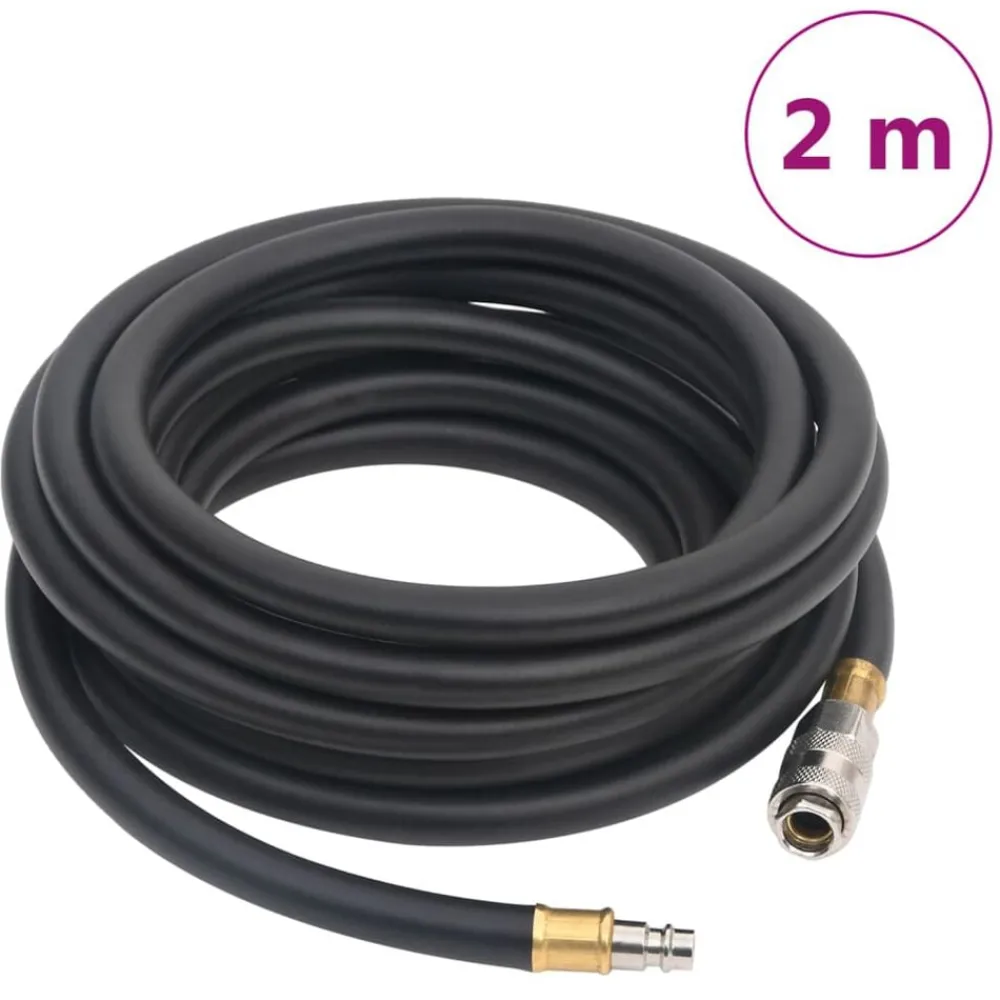 Luchtslang hybride 0,6'' 2 m rubber en pvc zwart>vidaXL Sale