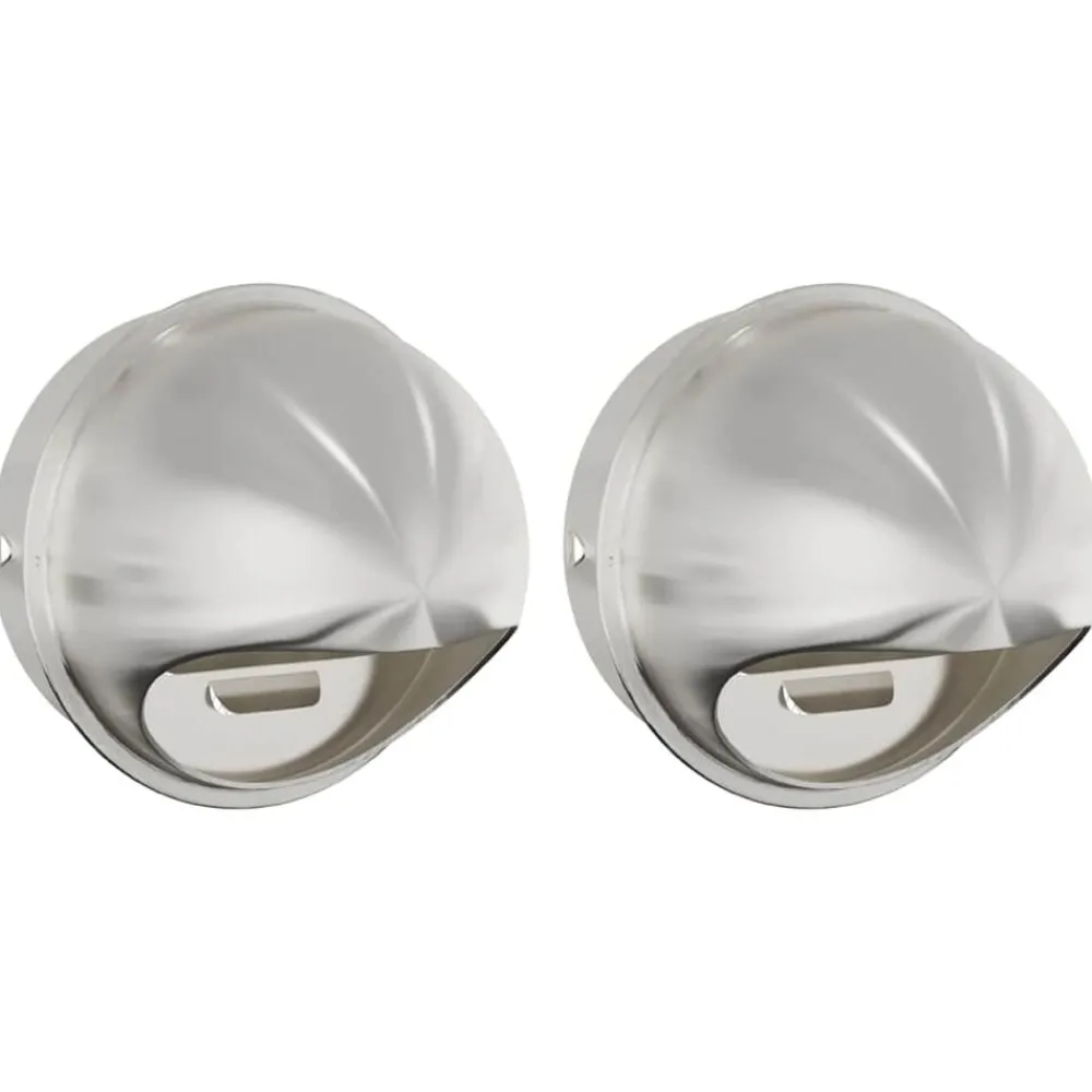 Huishoudelijke Apparaten*vidaXL Luchtventilatie roosters 2 pcs Zilver 200 mm Roestvrij staal