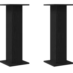 Luidspreker standaards 2 pcs Zwart Eiken>vidaXL Outlet