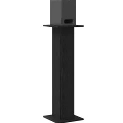 Elektronica*vidaXL Luidspreker standaards 2 pcs Zwart Eiken 30 x 30 x 95 cm