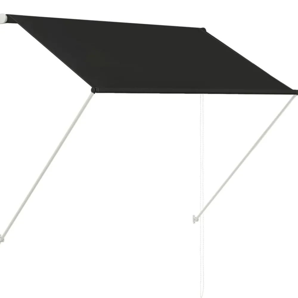 Tuin & Gazon*vidaXL Luifel uittrekbaar 150x150 cm Antraciet