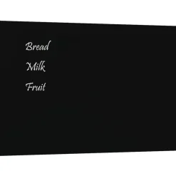 Kantoorartikelen*vidaXL Magneetbord voor aan de wand 40x30 cm gehard glas Zwart