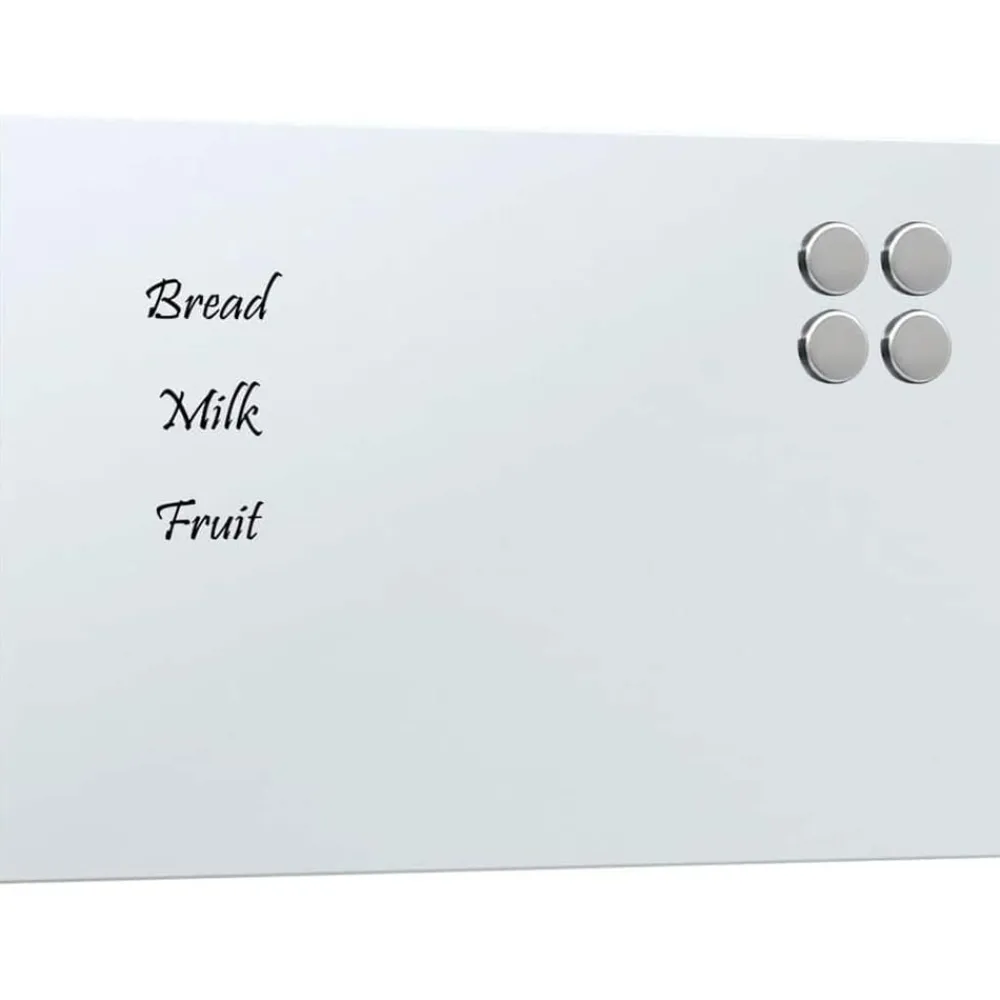 Magneetbord voor aan de wand 30x20 cm gehard glas>vidaXL Best