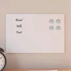 Magneetbord voor aan de wand 30x20 cm gehard glas>vidaXL Best
