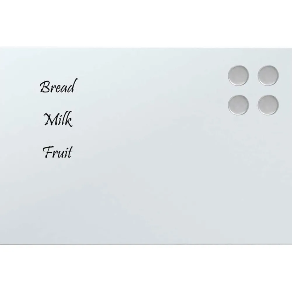 Magneetbord voor aan de wand 30x20 cm gehard glas>vidaXL Best
