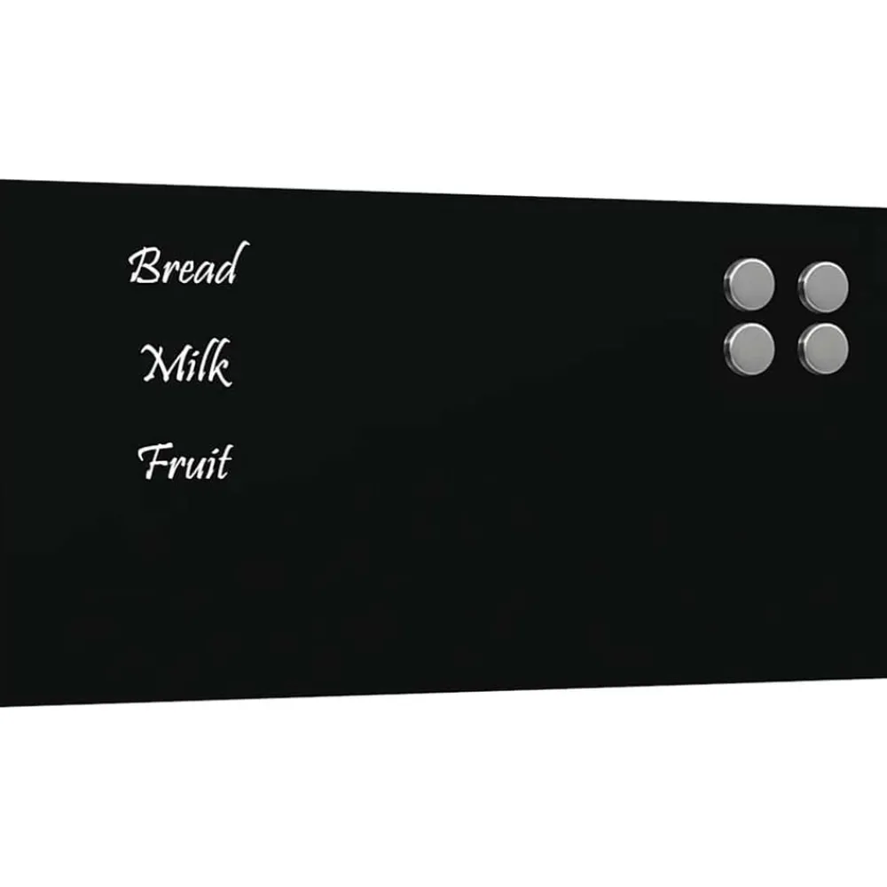 Magneetbord voor aan de wand 40x20 cm gehard glas>vidaXL Sale