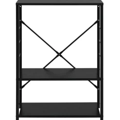 Keuken & Eetkamer*vidaXL Magnetronkast 60x39,6x79,5 cm bewerkt hout Zwart