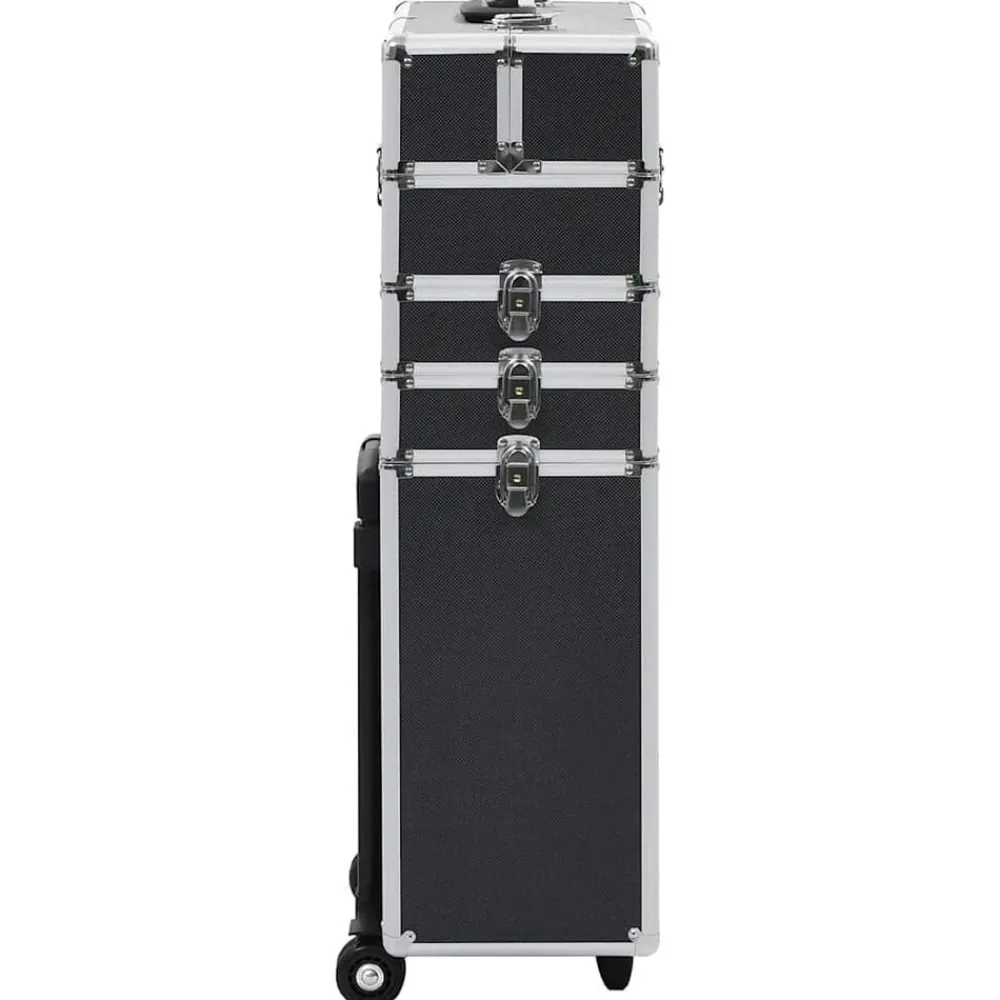 Bagage & Tassen*vidaXL Make-up trolley aluminium Zwart