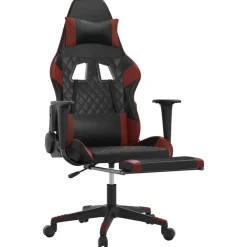 Massage gamestoel met voetensteun kunstleer><noscript><img width=