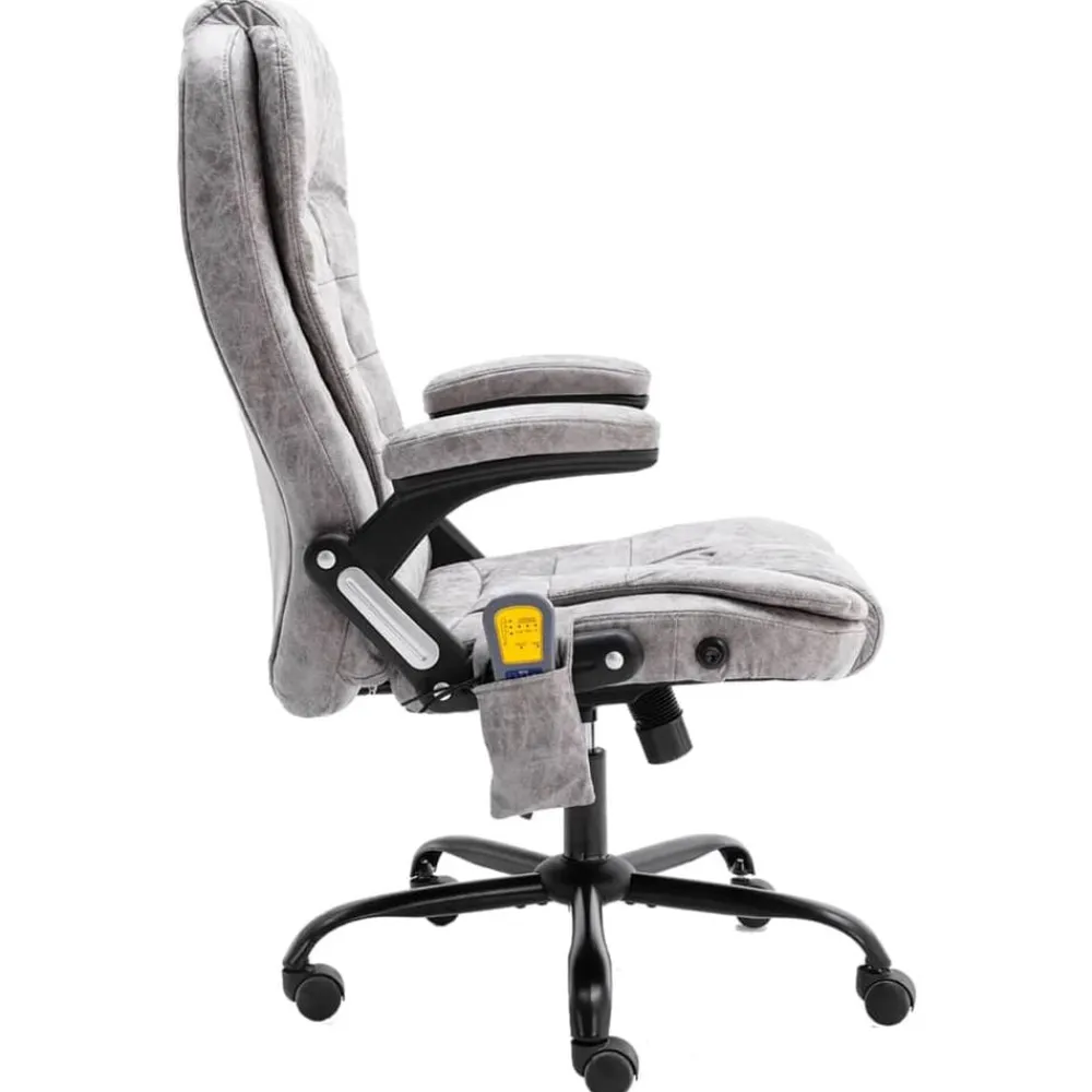 Massagekantoorstoel kunstsuède>vidaXL Online
