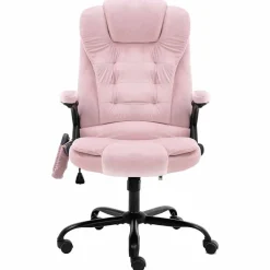 Kantoormeubelen*vidaXL Massagekantoorstoel fluweel Roze