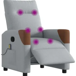 Massagestoel elektrisch verstelbaar stof><noscript><img width=