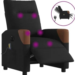 Massagestoel elektrisch verstelbaar stof>vidaXL New