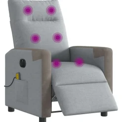 Massagestoel elektrisch verstelbaar stof>vidaXL Best