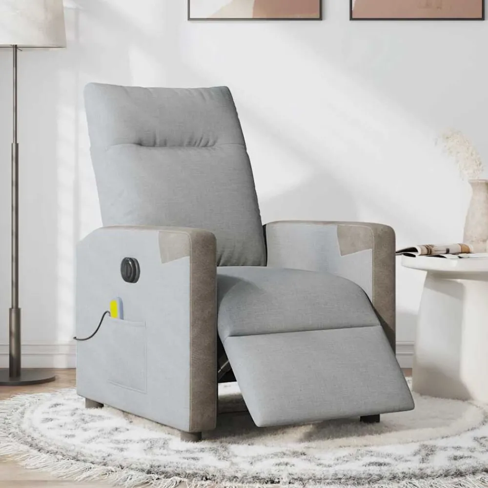 Massagestoel elektrisch verstelbaar stof>vidaXL Best