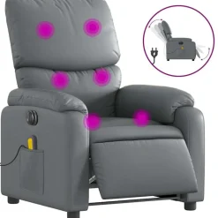 Massagestoel verstelbaar elektrisch kunstleer>vidaXL Hot