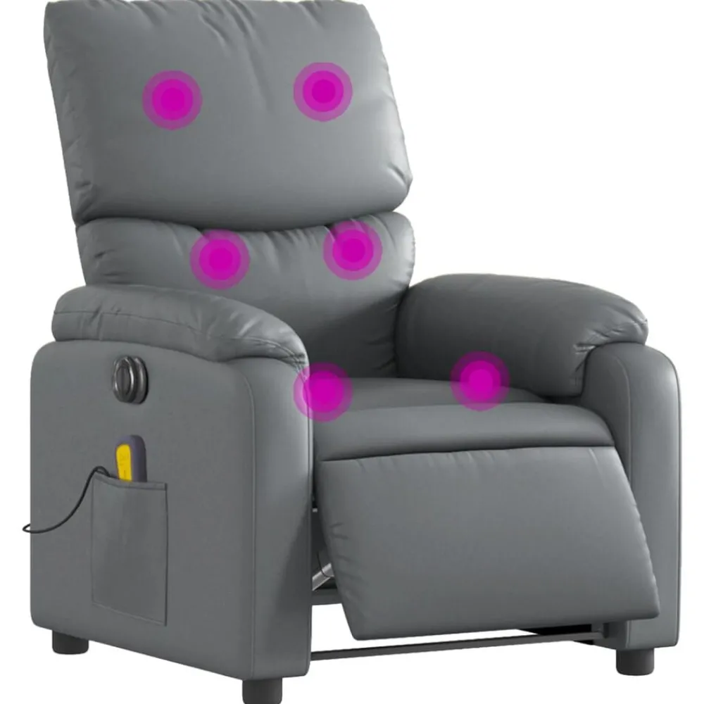Massagestoel verstelbaar elektrisch kunstleer>vidaXL Hot
