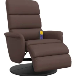 Massagestoel verstelbaar met voetensteun kunstleer><noscript><img width=