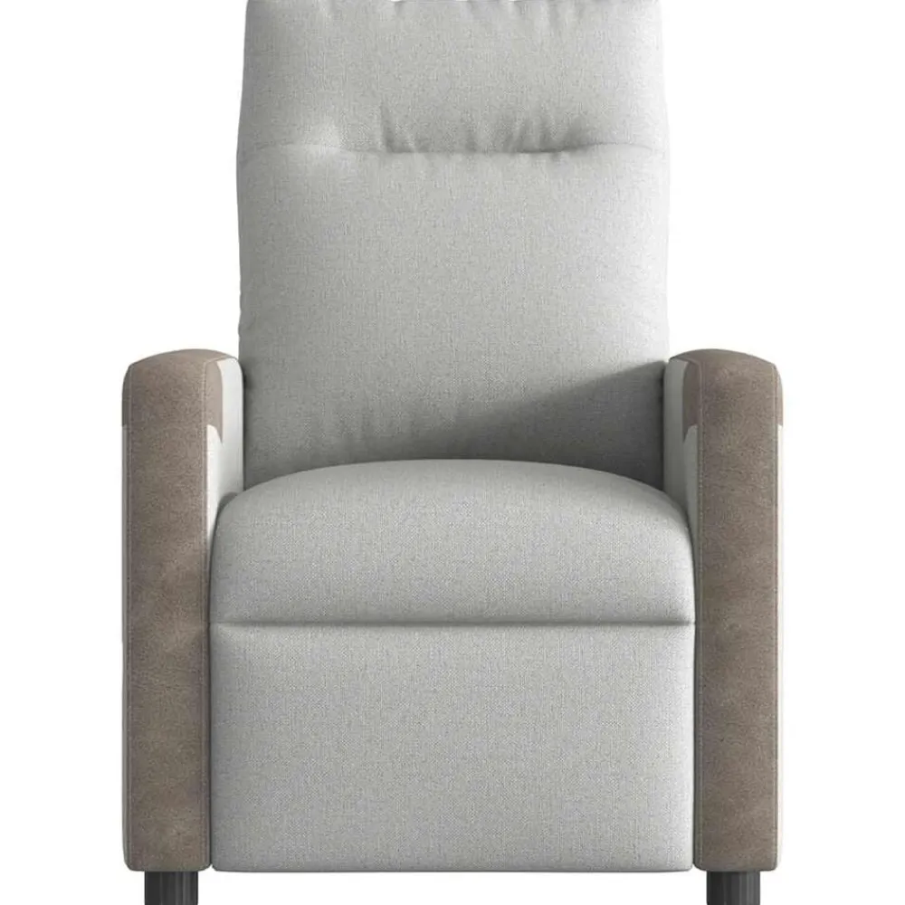 Stoelen*vidaXL Massagestoel verstelbaar stof wolk grijs Wolkengrijs