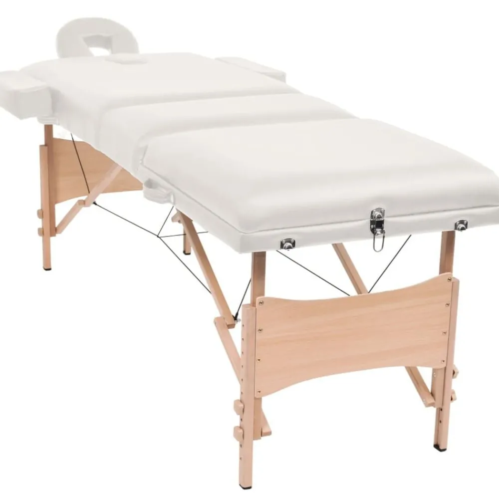 Massagetafel- en krukset inklapbaar 3 zones 10 cm dik>vidaXL Clearance