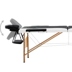 Massagetafel inklapbaar 2 zones hout><noscript><img width=