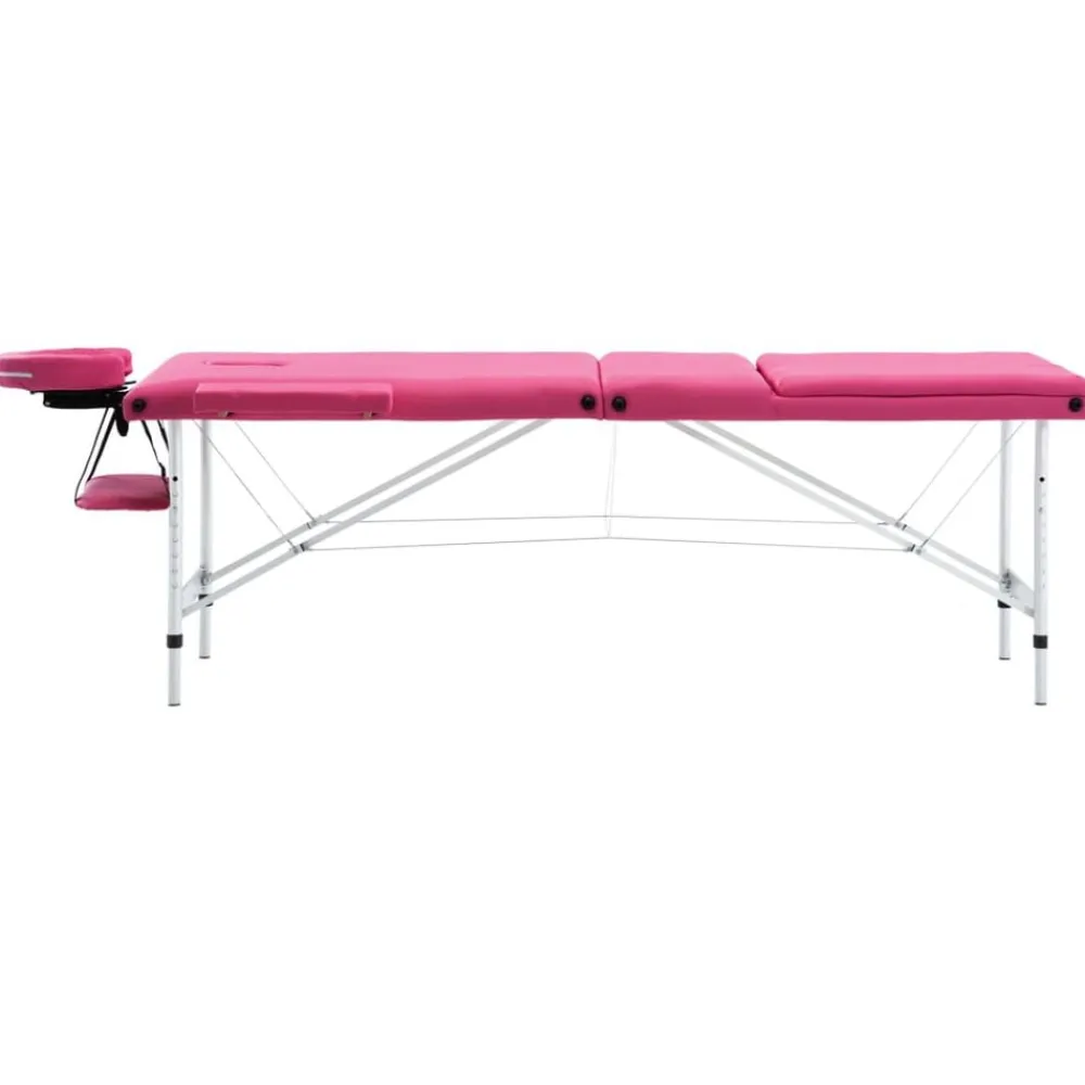 Massagetafel inklapbaar 3 zones aluminum>vidaXL Discount
