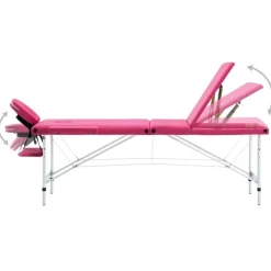 Massagetafel inklapbaar 3 zones aluminum><noscript><img width=