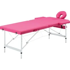 Massagetafel inklapbaar 2 zones aluminum>vidaXL New