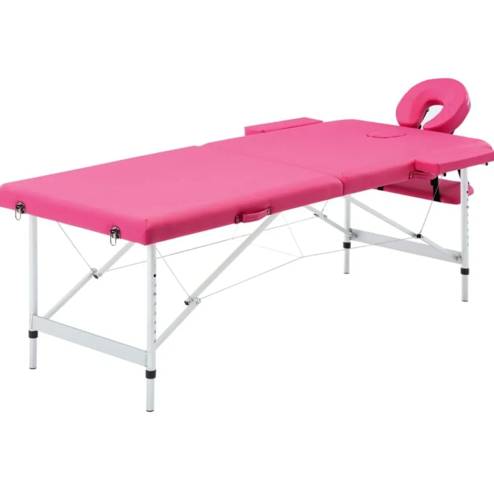 Massagetafel inklapbaar 2 zones aluminum>vidaXL New