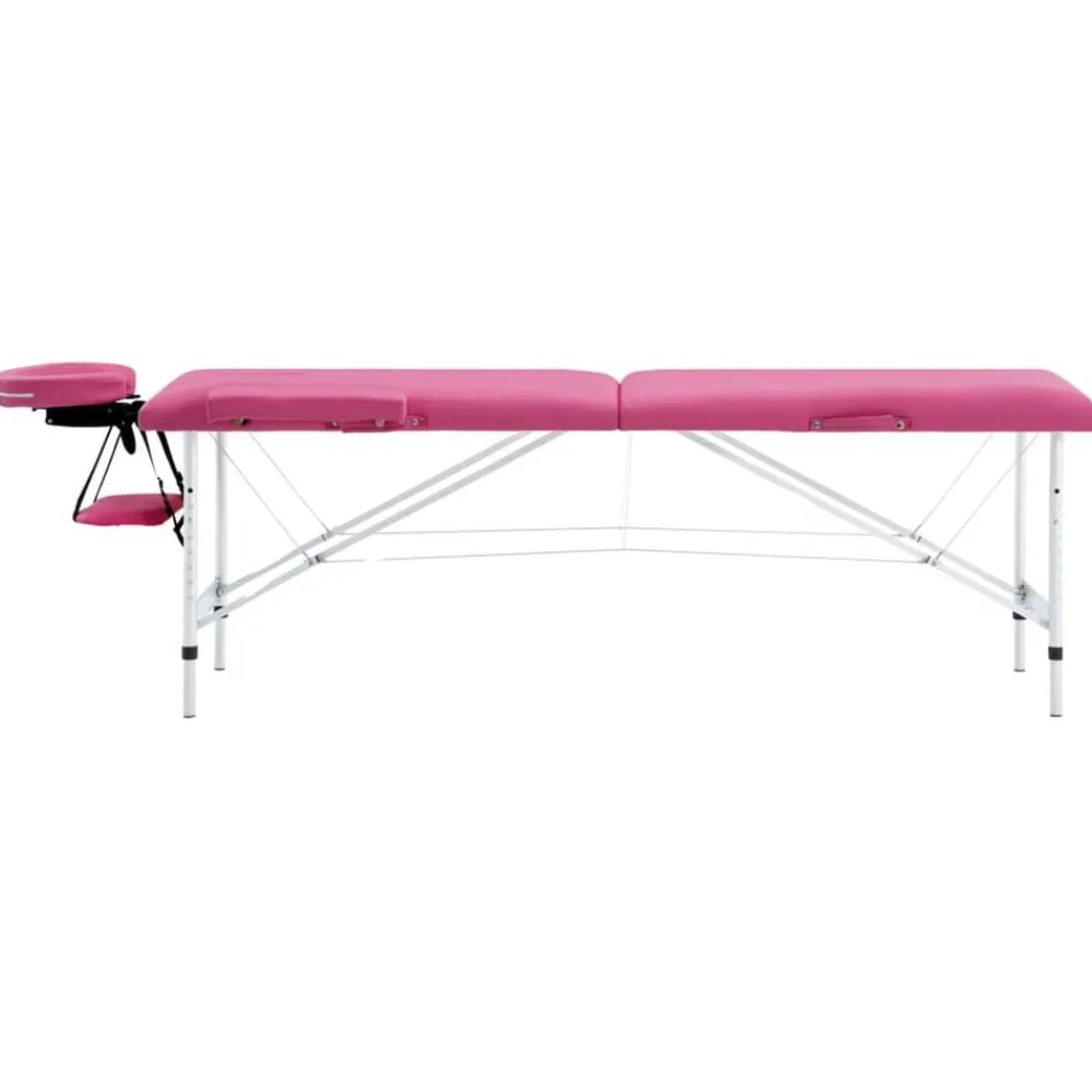 Massagetafel inklapbaar 2 zones aluminum>vidaXL New