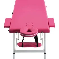 Massagetafel inklapbaar 2 zones aluminum><noscript><img width=