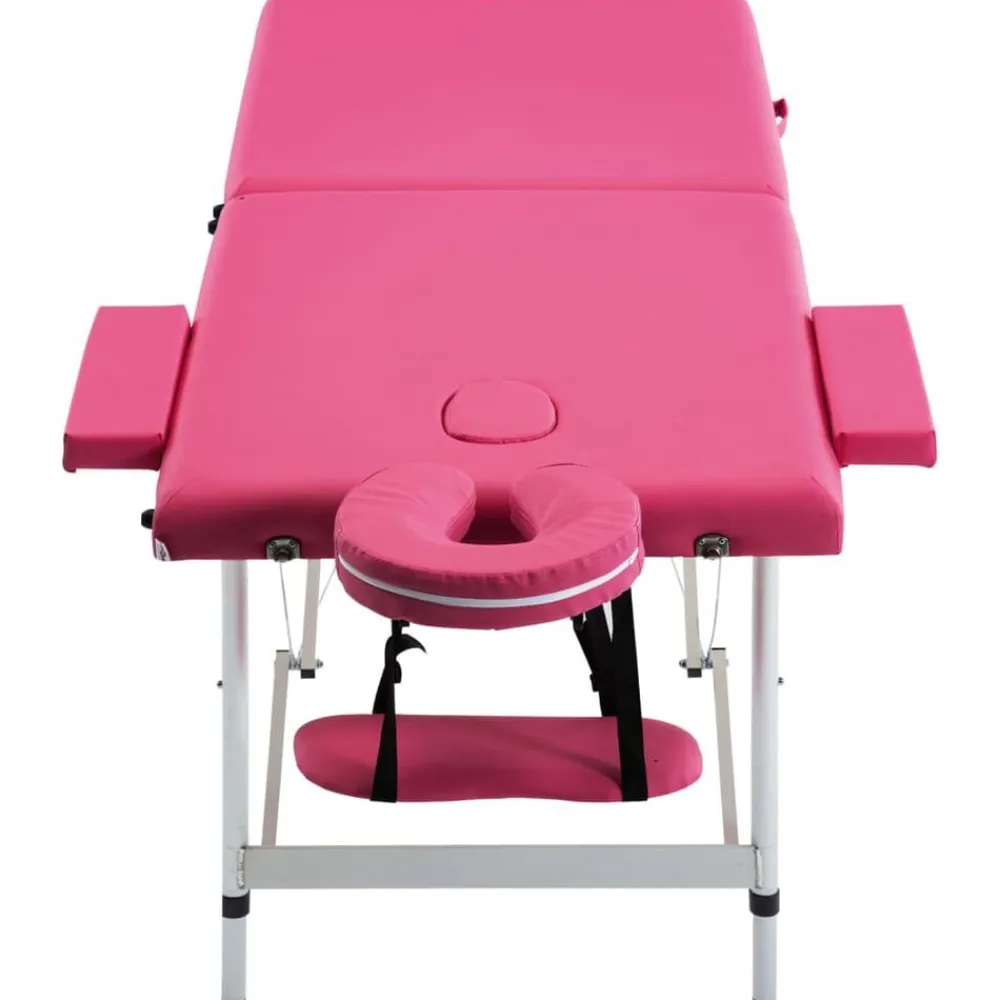 Massagetafel inklapbaar 2 zones aluminum>vidaXL New