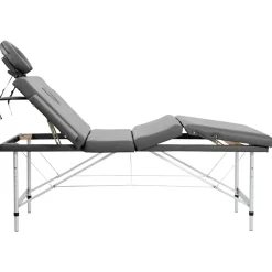Massagetafel met 4 zones 186x68 cm aluminium frame><noscript><img width=