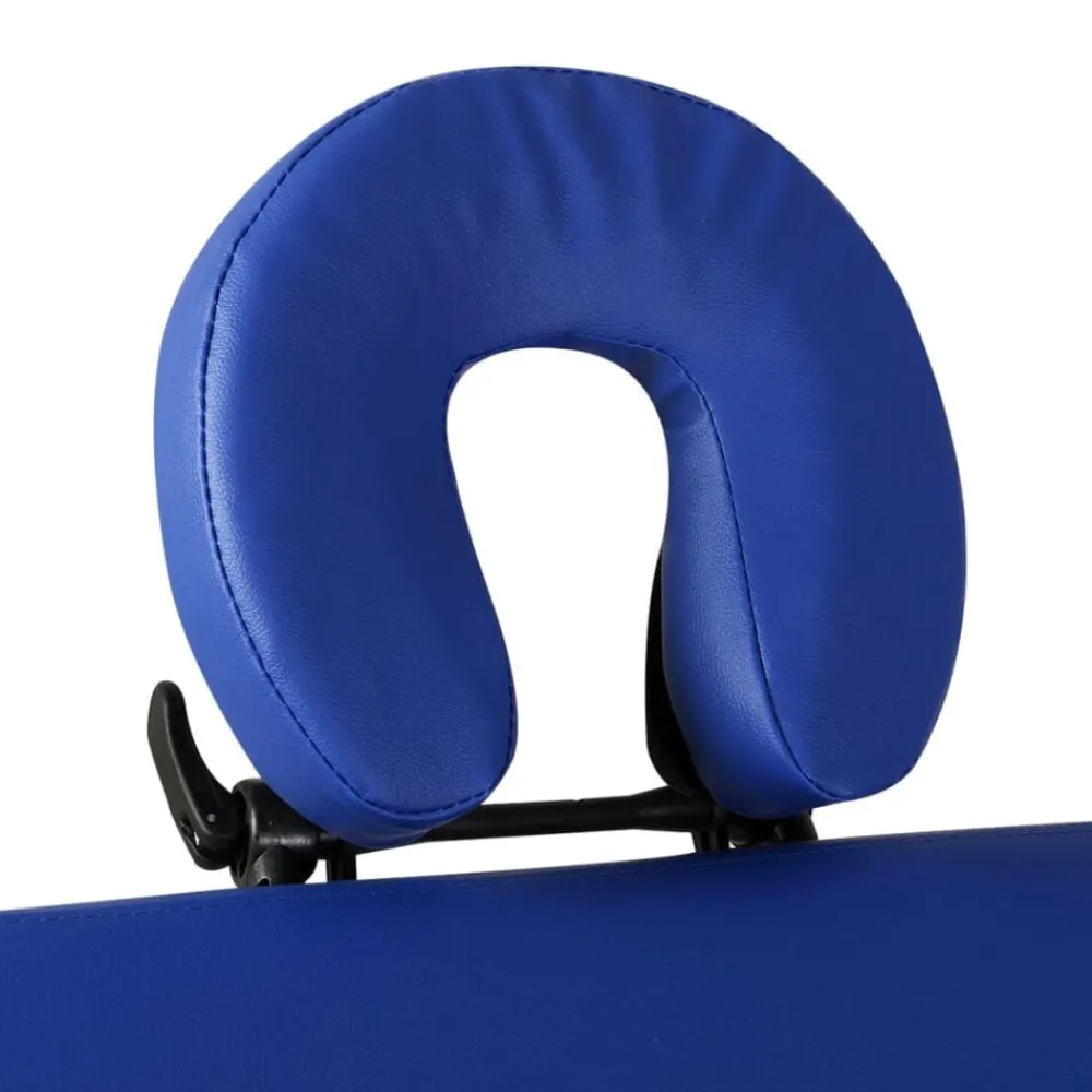 Uiterlijk & Gezondheid*vidaXL Massagetafel met 2 zones inklapbaar aluminum frame Blauw