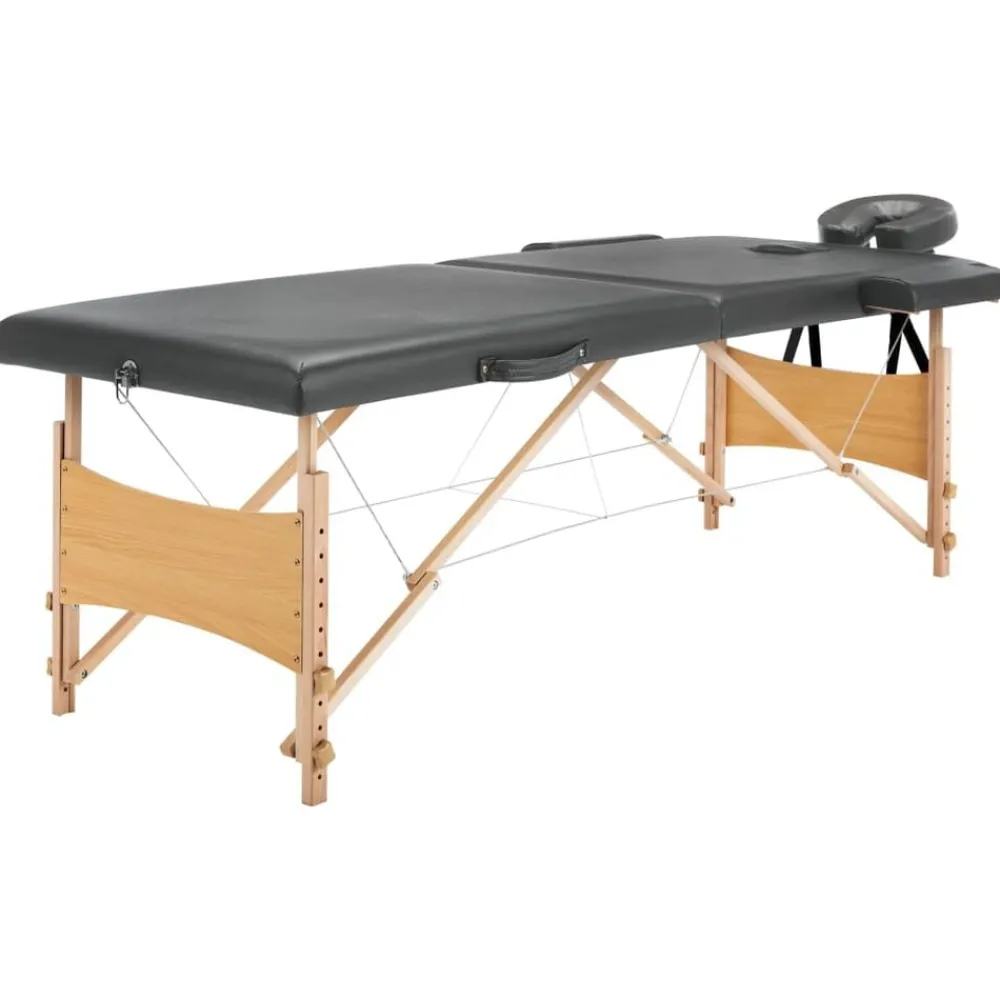 Massagetafel met 2 zones 186x68 cm houten frame>vidaXL Best