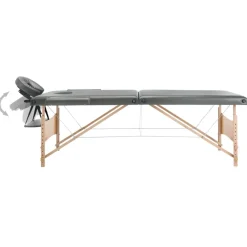Massagetafel met 2 zones 186x68 cm houten frame><noscript><img width=