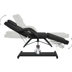Uiterlijk & Gezondheid*vidaXL Massagetafel 180x62x(87-112) cm zwart