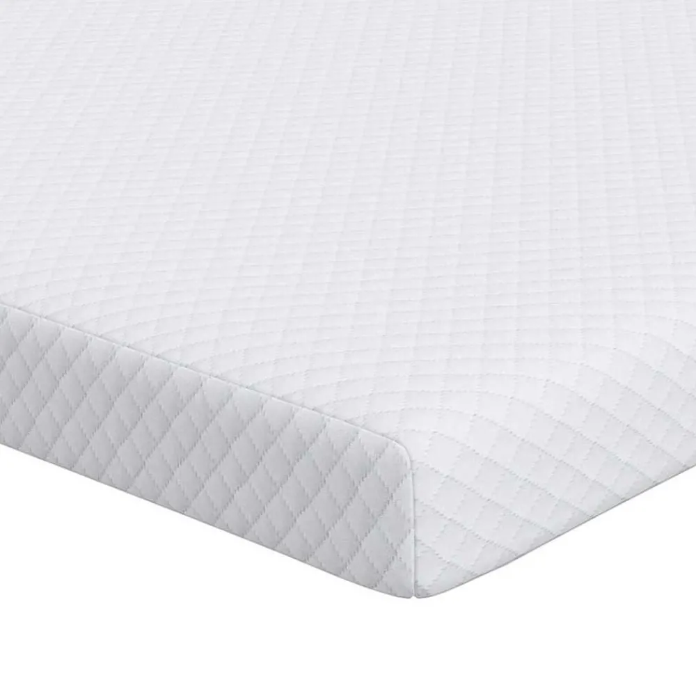 matrastopper Wit 70 x 200 cm Jacquard Stof>vidaXL New