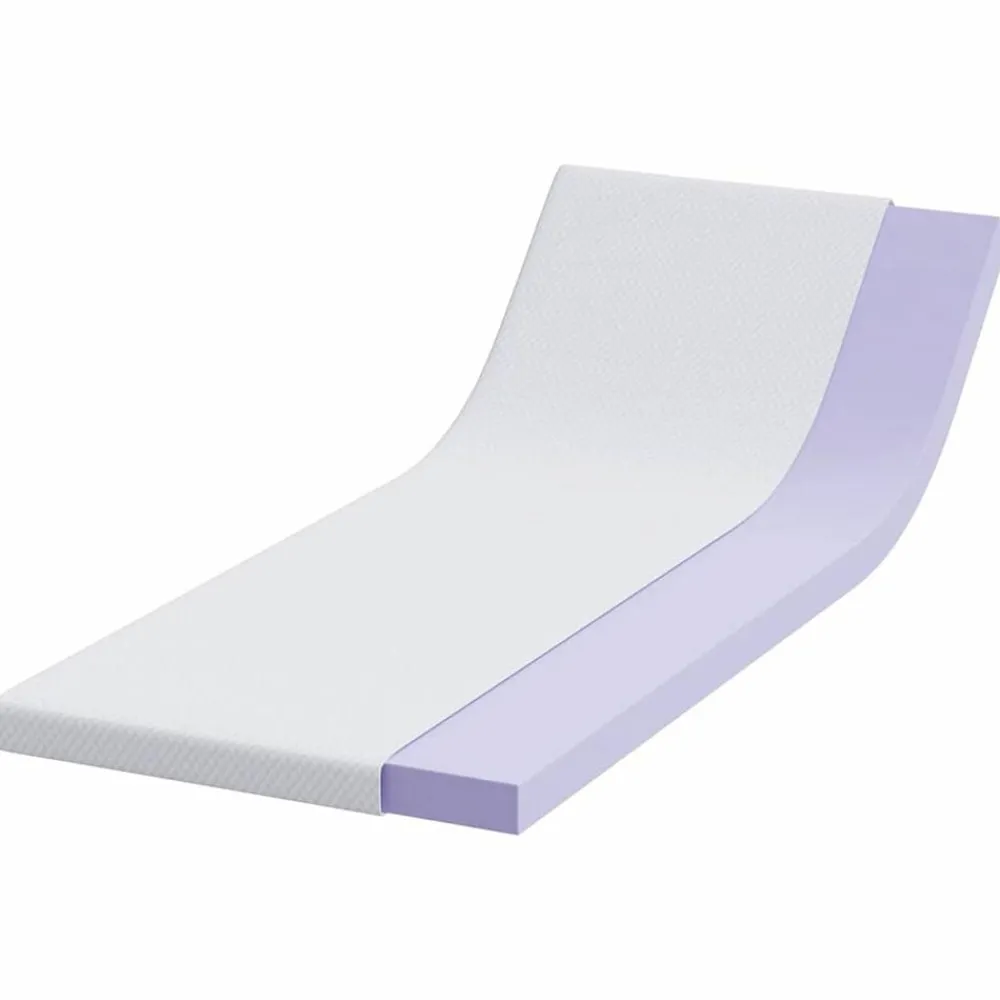 matrastopper Wit 70 x 200 cm Jacquard Stof>vidaXL New