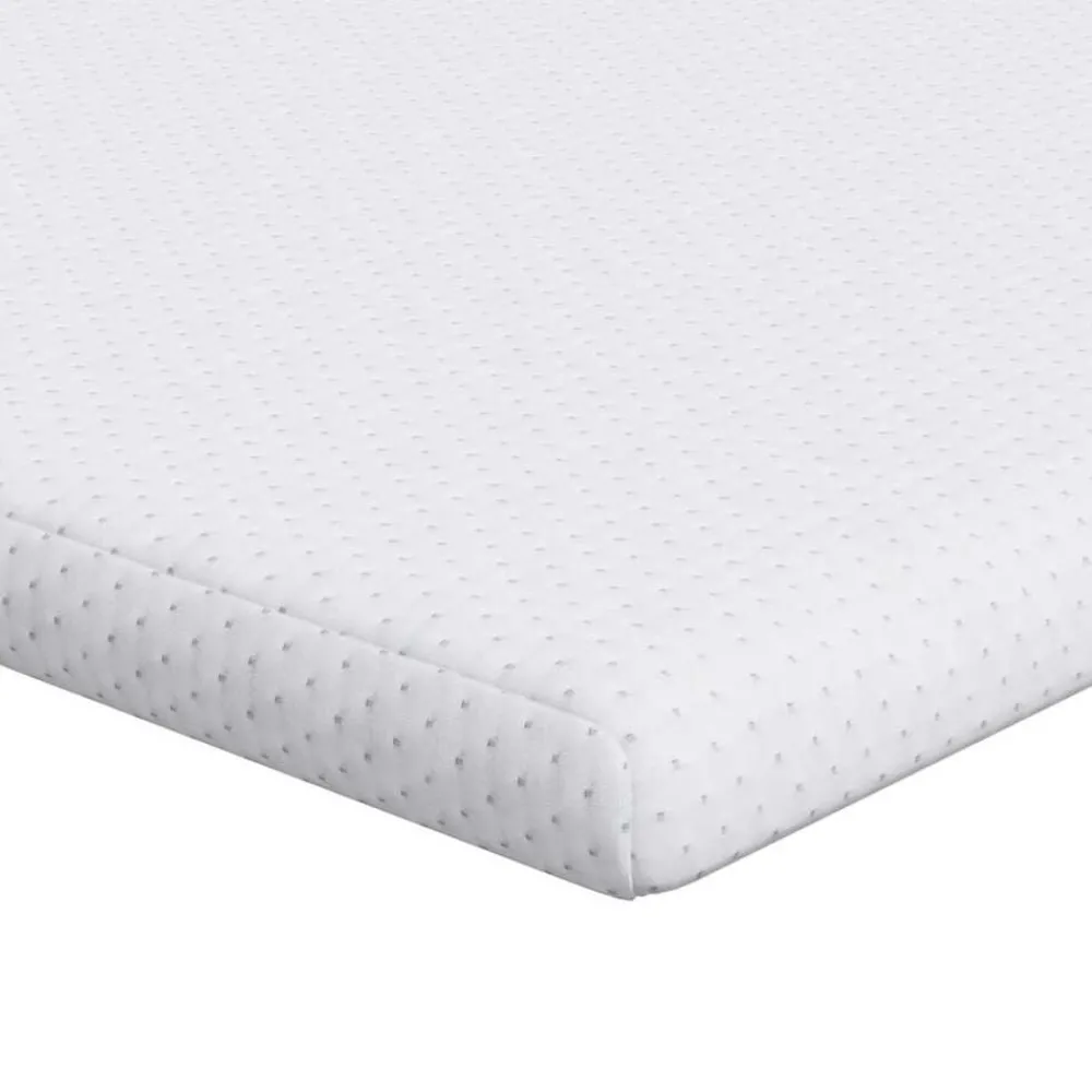 Linnengoed*vidaXL matrastopper Wit 80 x 200 cm Jacquard Stof
